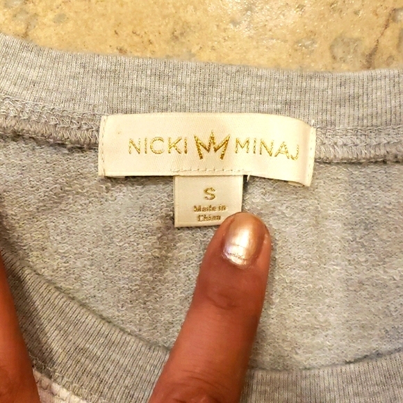 Nicki Minaj 3/4 Sleeve Top With Sequins - Picture 4 of 6